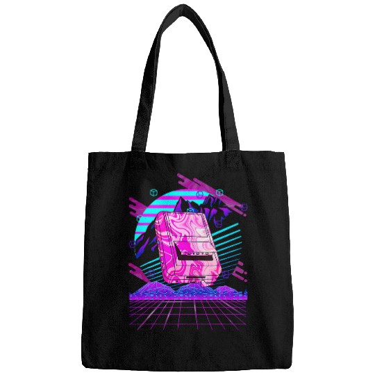 Cassette Music Player Vaporwave Aesthetic 80s Music Lover Bags