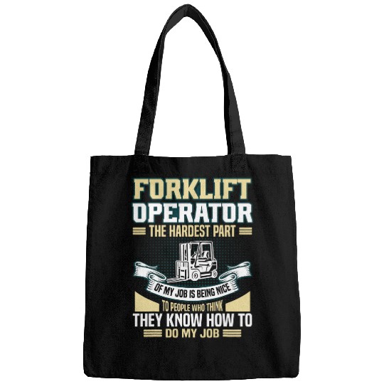 Forklift Driver Funny Forklift Operator Men 3 Bags