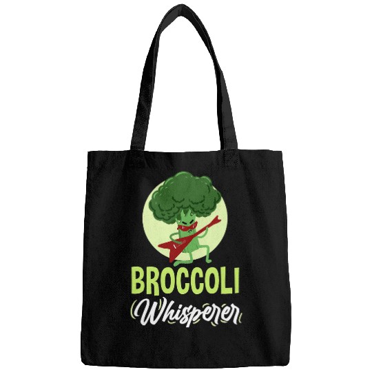 Funny Guitar Broccoli Guitarist Whisperer Vegetable Lover Guitarist Bags