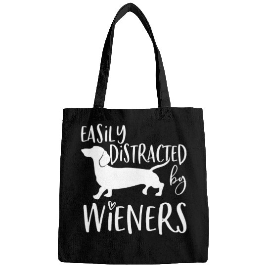 Dachshund Pet Easily Distracted By Wieners Womens Mom 173 Bags