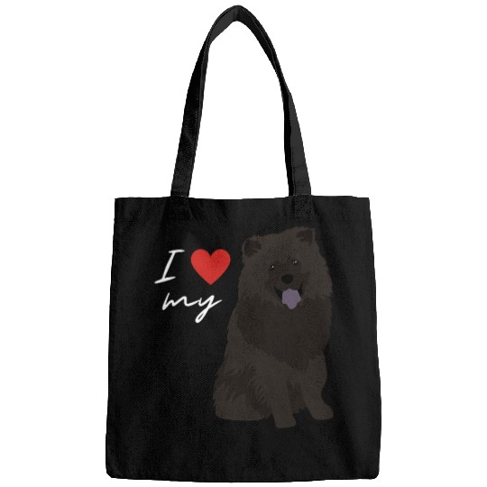 Chow Chow Pet I Love My Black Chow Chow Bags