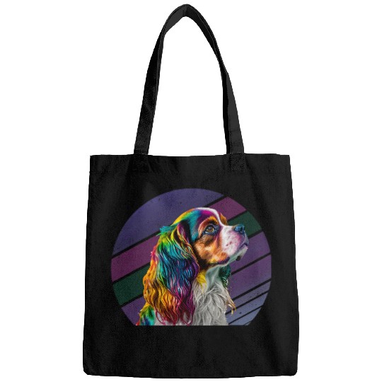 Cavalier Pet Colorful Cavalier King Charles Spaniel Pop Art Dog Lovers 3 Bags