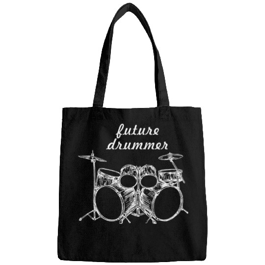 Funny Drummer Set Graphic Design To Keep a Steady Beat Rock Band Bags