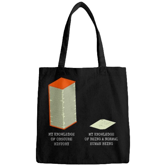 Funny Useless Knowledge Meme History Buff Historian Nerd Bags