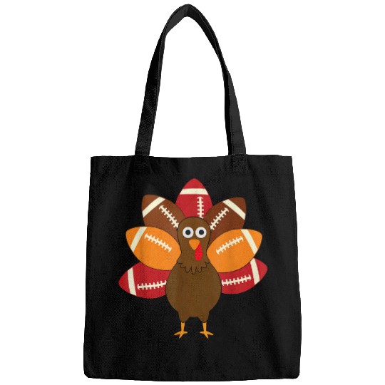 Sport American Football Lacrosse Gift Funny Thanksgiving Turkey Day And Football Bags
