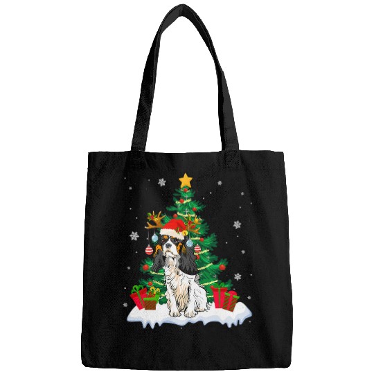 Cavalier Pet Funny Cavalier King Charles Spaniel Christmas Tree Gift Bags