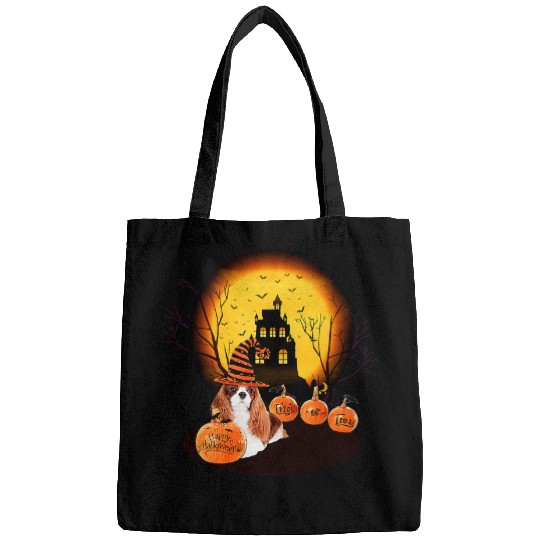 Cavalier Pet Funny Cavalier King Charles Spaniel Halloween For Love Bags