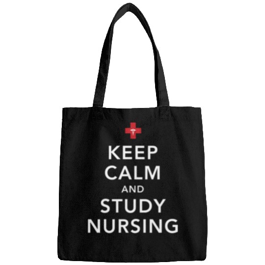 Keep Calm And Study Nursing Student Teacher nurses Bags