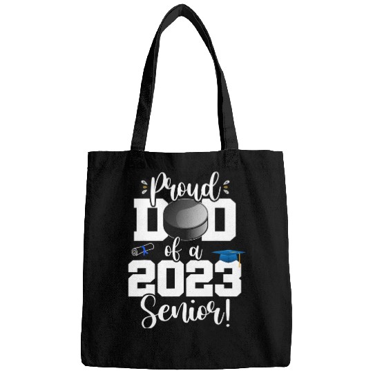 Sport Hockey Mens Ice Hockey Dad Senior Year Class of Senior Bags