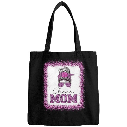 Sport American Football Cheer Football Cheerleading Mom Of Both Messy Hair Bun 6 Bags