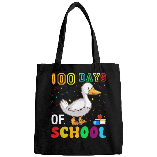 Funny Duck Lover Boys Girls 100 Days of School Bags