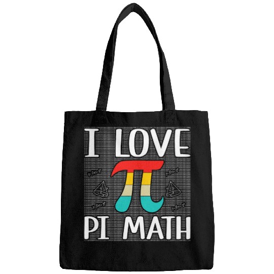 Happy Pi Day Funny Symbol Ratio I Love Math Student Teacher Bags