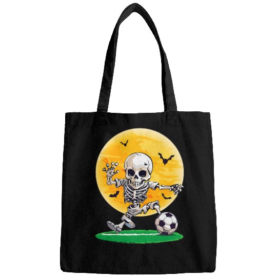 Sport Soccer Soccer Skeletons Halloween Men Boys Soccer Player Halloween 3 Bags