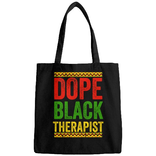 Black Pride Afrocentric Melanin for a Dope Black Therapist Bags