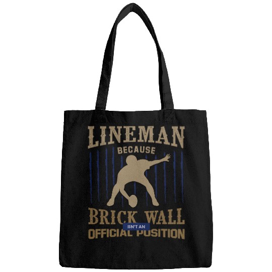 Lineman Brick Wall Position American College Football Bags