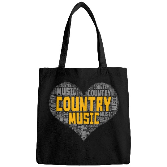 Funny Guitar I Love Country Music Musician Guitarist Banjo Player Bags