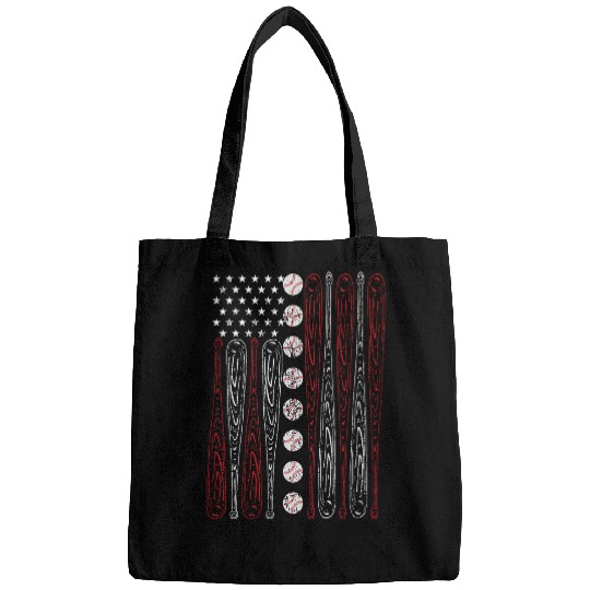 Sport Baseball American Flag Baseball Red White Blue 4th of July Boys Men 4 Bags