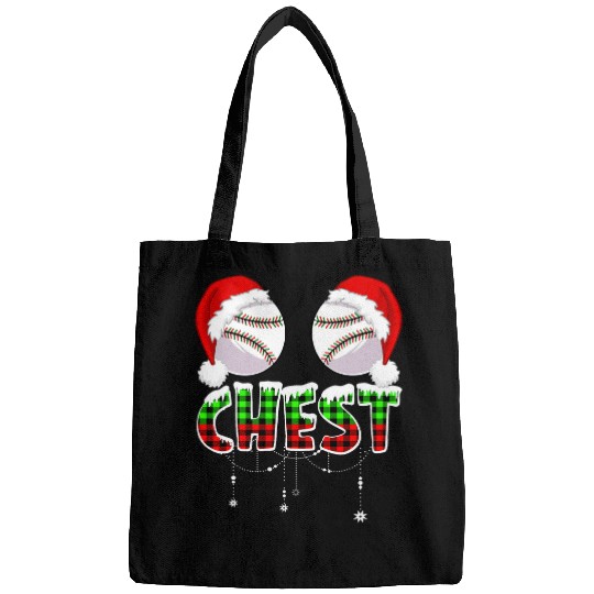 Sport Baseball Chest Baseball Softball Chestnuts Couples Funny Christmas Bags