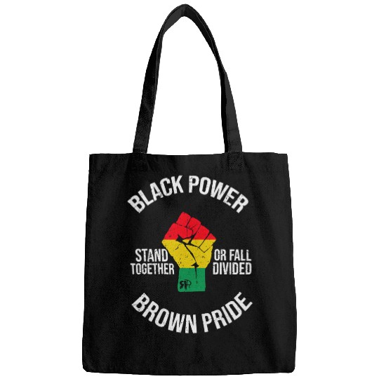 black power brown pride melanin black history month Bags