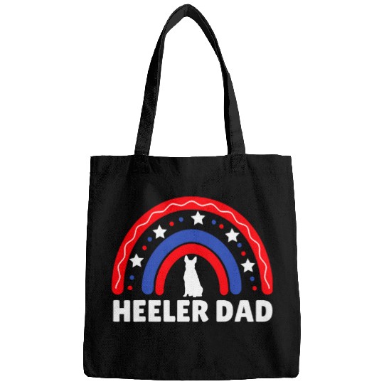 Australian Cattle Pet Mens Red Blue Heeler Dad Patriotic Rainbow Australian Cattle Bags