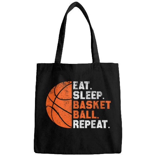 Sport Basketball Eat Sleep Basketball Repeat Player Basketball Game Day Bags