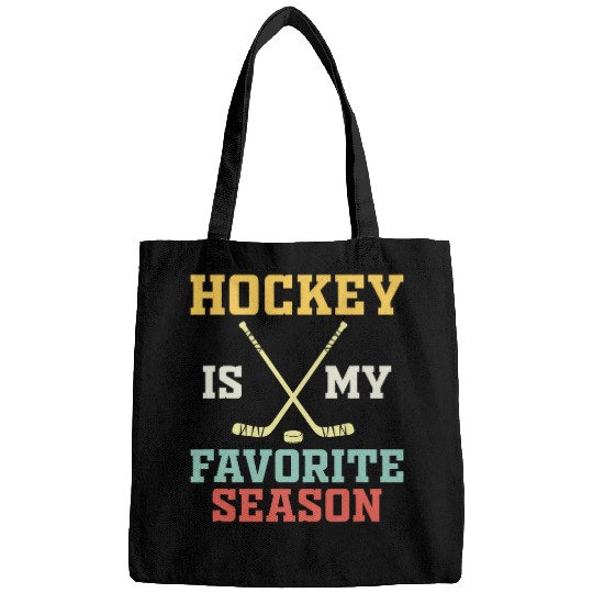 Sport Hockey Retro vintages Hockey Is My Favorite Season Bags
