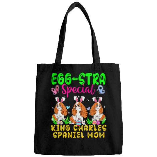 Cavalier King Charles Spaniel Pet EggStra Special King Charles Spaniel Mom Three Easter Dogs Bags