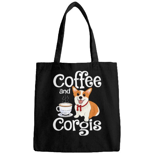 Corgi Pet Coffee And Corgis Corgi Dog Lover Novelty Men Women 37 Bags