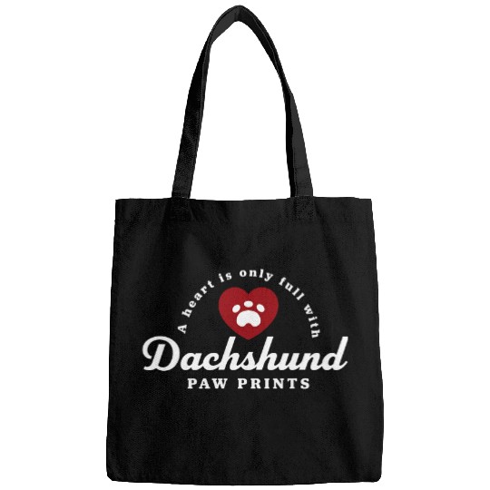 Dachshund Pet Paw Prints Bags