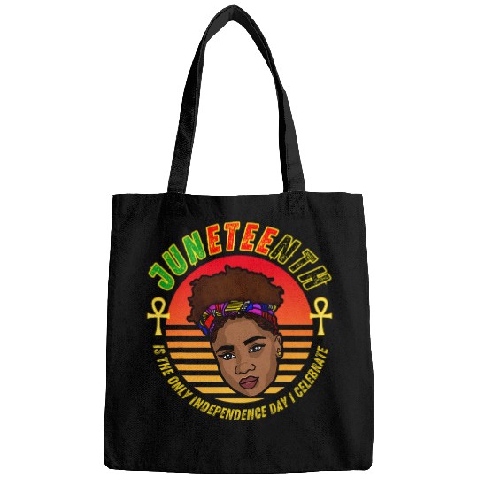 Black Queen Ankh Independence Day 1865 Juneteenth Bags