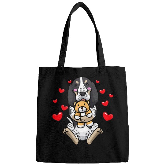 Coonhound Pet Bluetick Coonhound Dog With Stuffed Animal Bags