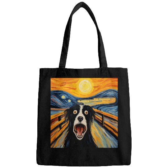 Border Collie Pet The Scream For Dog Mom Dog Dad Bags