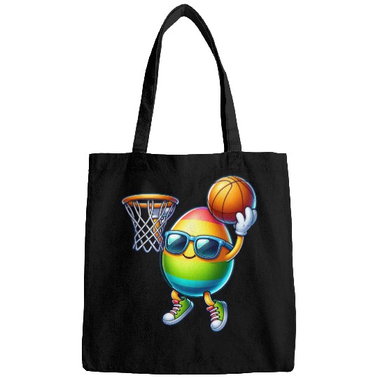 Sport Basketball Easter Egg Playing Basketball Sports KAWAI Bags
