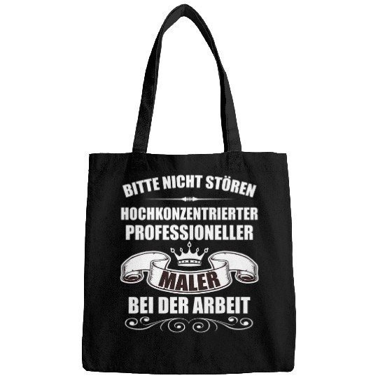 Mens Painter and varnishers saying work job construction work Bags