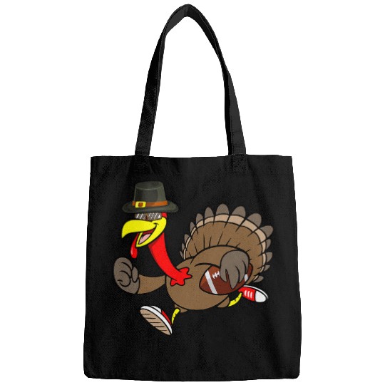 Sport American Football Lacrosse Gift Funny Thanksgiving Turkey Football Player Football Game Bags