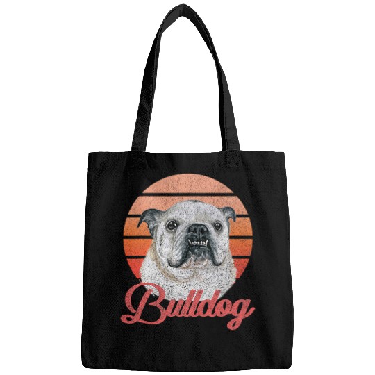 English Bulldog Pet Retro English Bulldog Dog Man Women Gift Bags