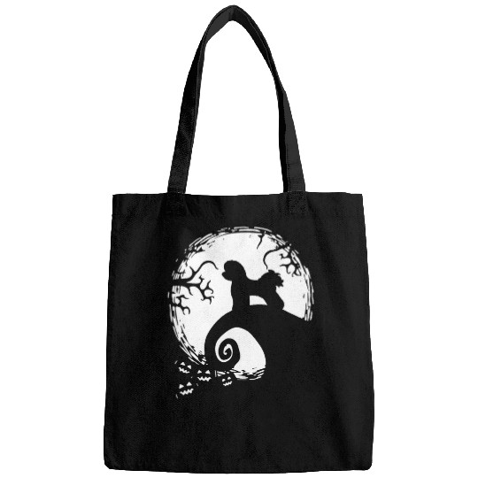 Bichon Pet Frise And Moon Halloween 3 Bags