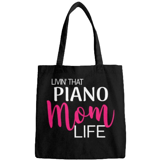 Funny Piano Music Living That Piano Mom Life Design Bags