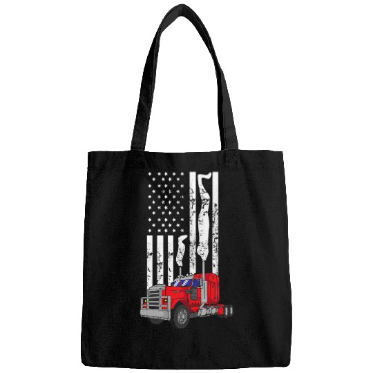 American Diesel Truck Flag USA Flag American Trucker Flag Bags