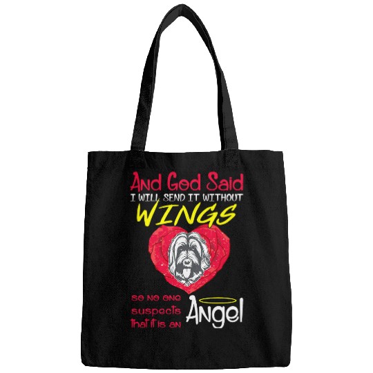 Labradoodle Pet Angel Without Wings Pet Lovers Bags
