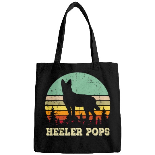 Australian Cattle Pet Retro Heeler Pops Gift Australian Cattle Dog Dad Pet Owner Bags