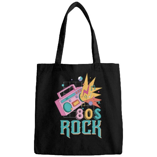 Funny Guitar Funny Quote 80s Rock and Roll Vintage Music Guitar Band Guitarist Bags