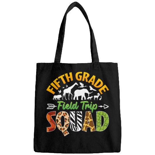 Fifth Grade Zoo Field Trip Squad Matching Teacher Students Bags