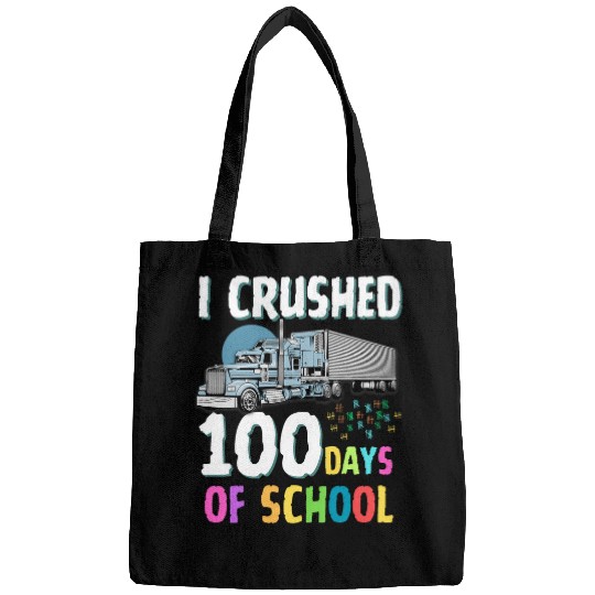 100 days of school SemiTrailer Truck Big Rig Trucker Lover Bags