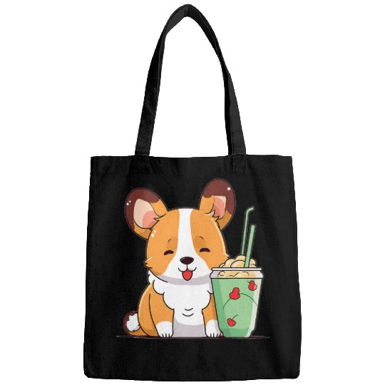 Corgi Pet Boba Milk Tea Corgi Bobas Welsh Dog Puppy Bubble Tea Kawaii 6 Bags