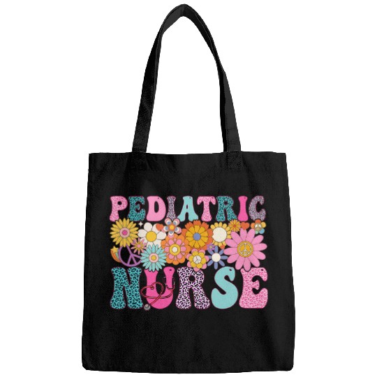 Pediatric nurses Week Groovy Appreciation Day For Women Bags