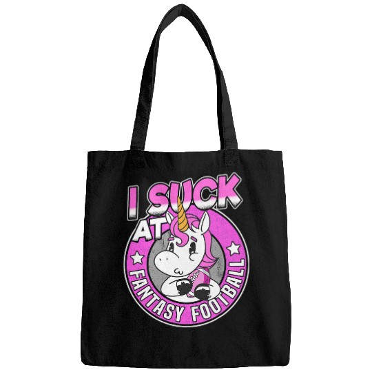 Sport American Football I Suck At Fantasy Football Loser Men Funny vintages Unicorns 1 Bags