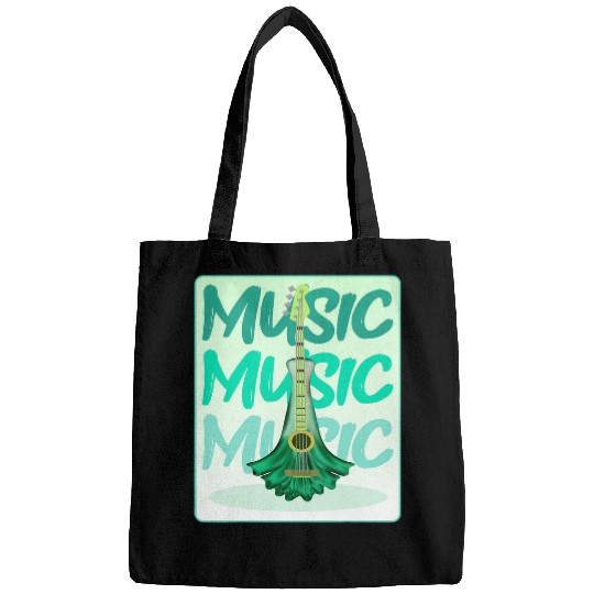 Funny Guitar Lacrosse Gift leek vegetable guitar Bags