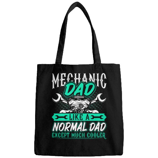 Mens Mechanic Dad Funny Repairman Automotive Mechanic Dad Bags