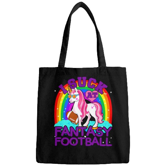 Sport American Football I Suck At Fantasy Football Unicorns Fantasy Football Bags